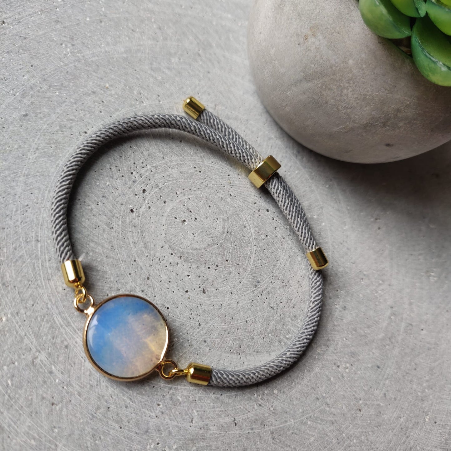 Opalite Adjustable Cord Bracelet