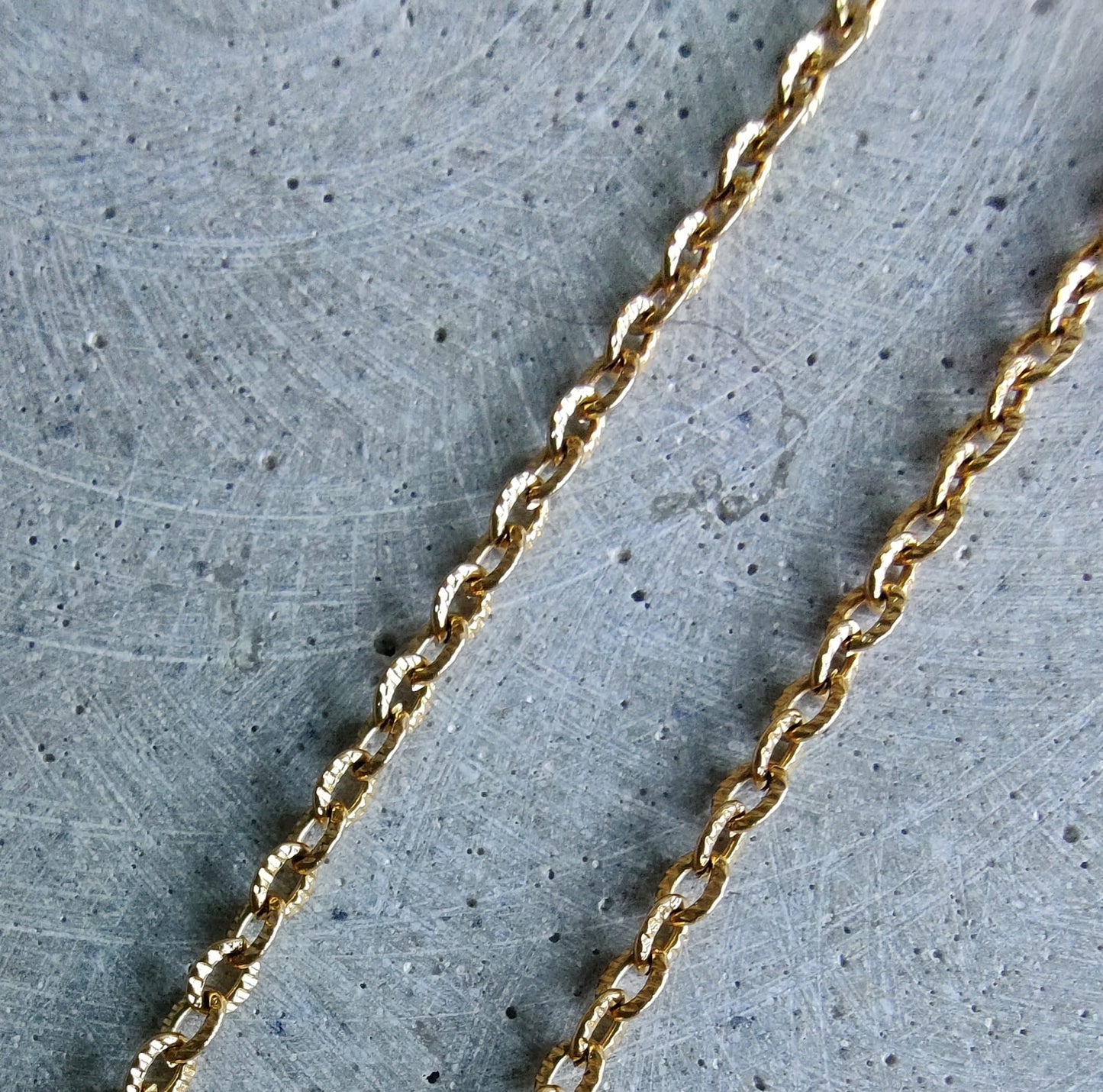 Gold Bubble Initial Letter Stainless Steel Necklace