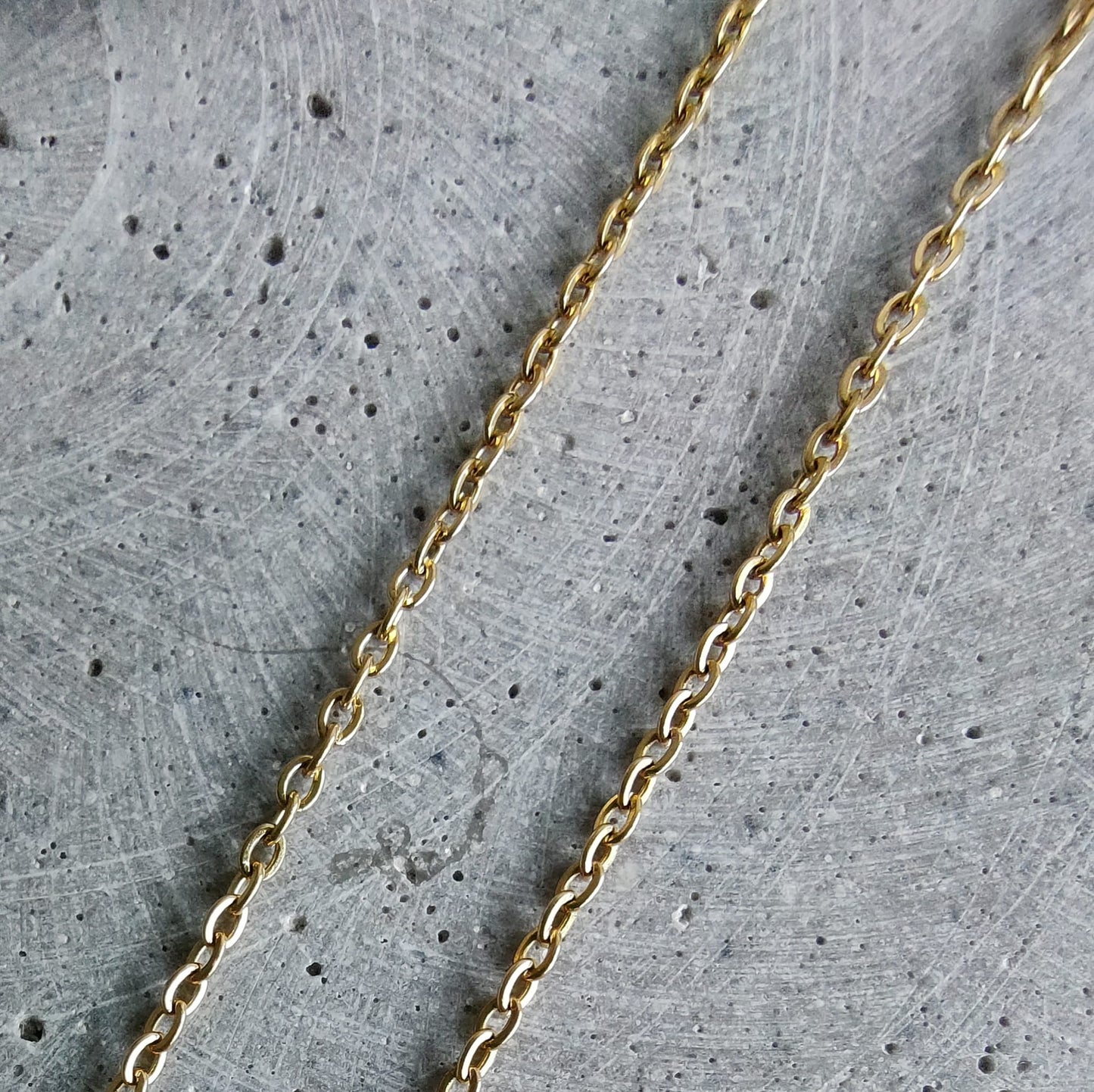 Gold Bubble Initial Letter Stainless Steel Necklace