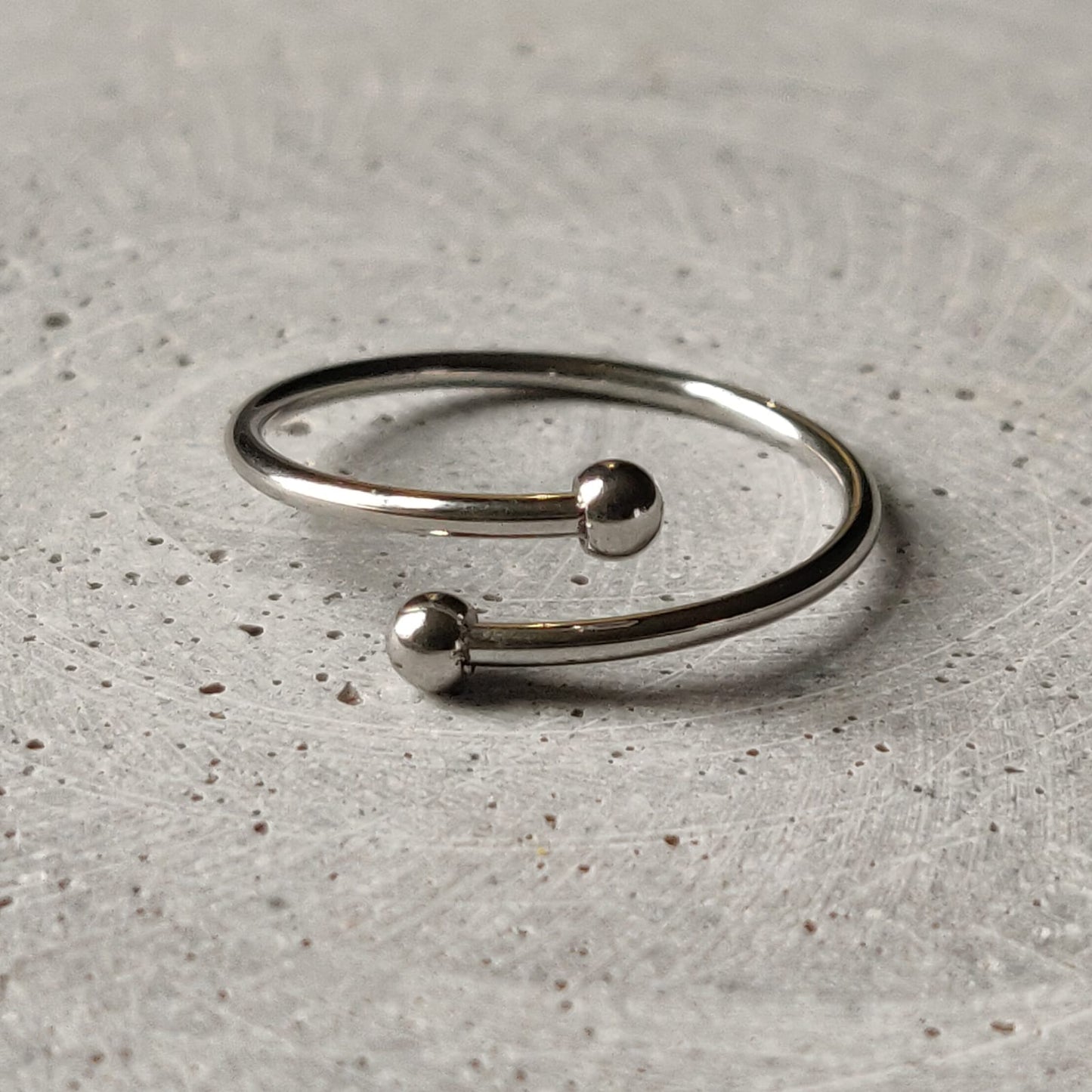 Wrap Around Stainless Steel Adjustable Ring