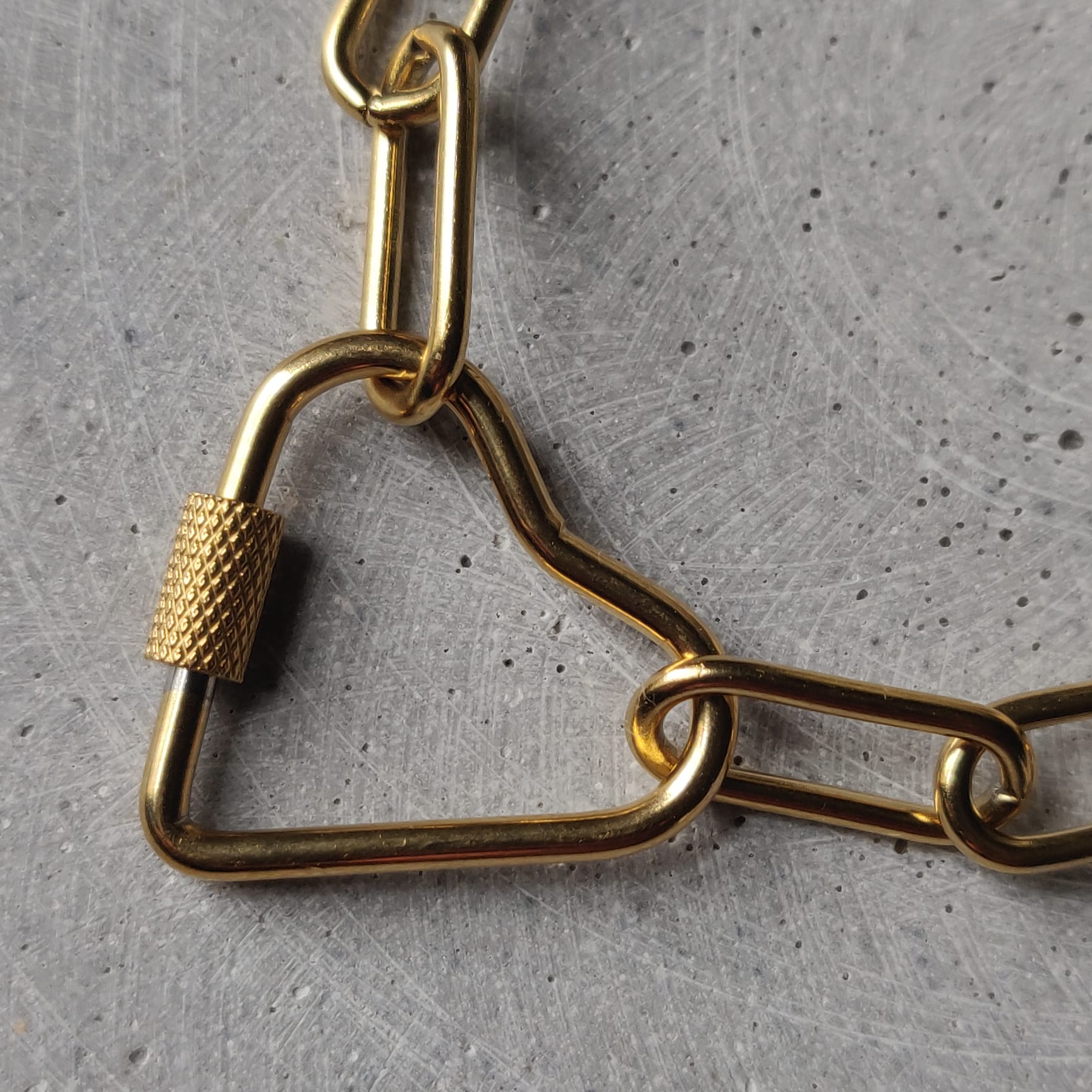 Heart Clasp Paperclip Chain Bracelet Gold Tone Stainless Steel