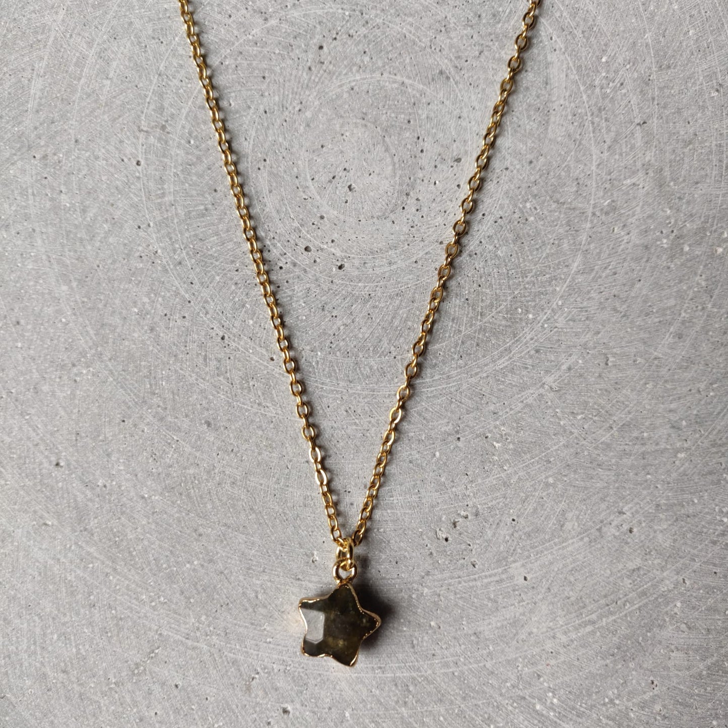 Labradorite Star Crystal Necklace