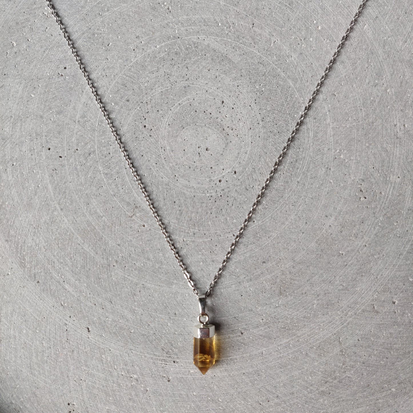 Citrine Point Necklace