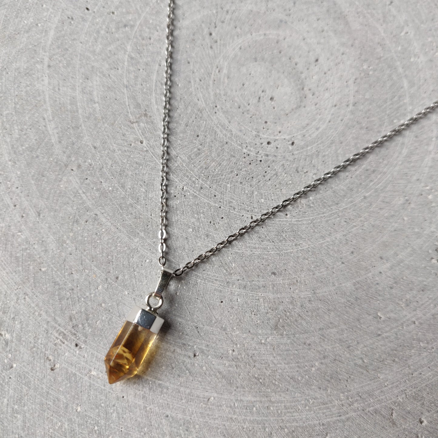 Citrine Point Necklace
