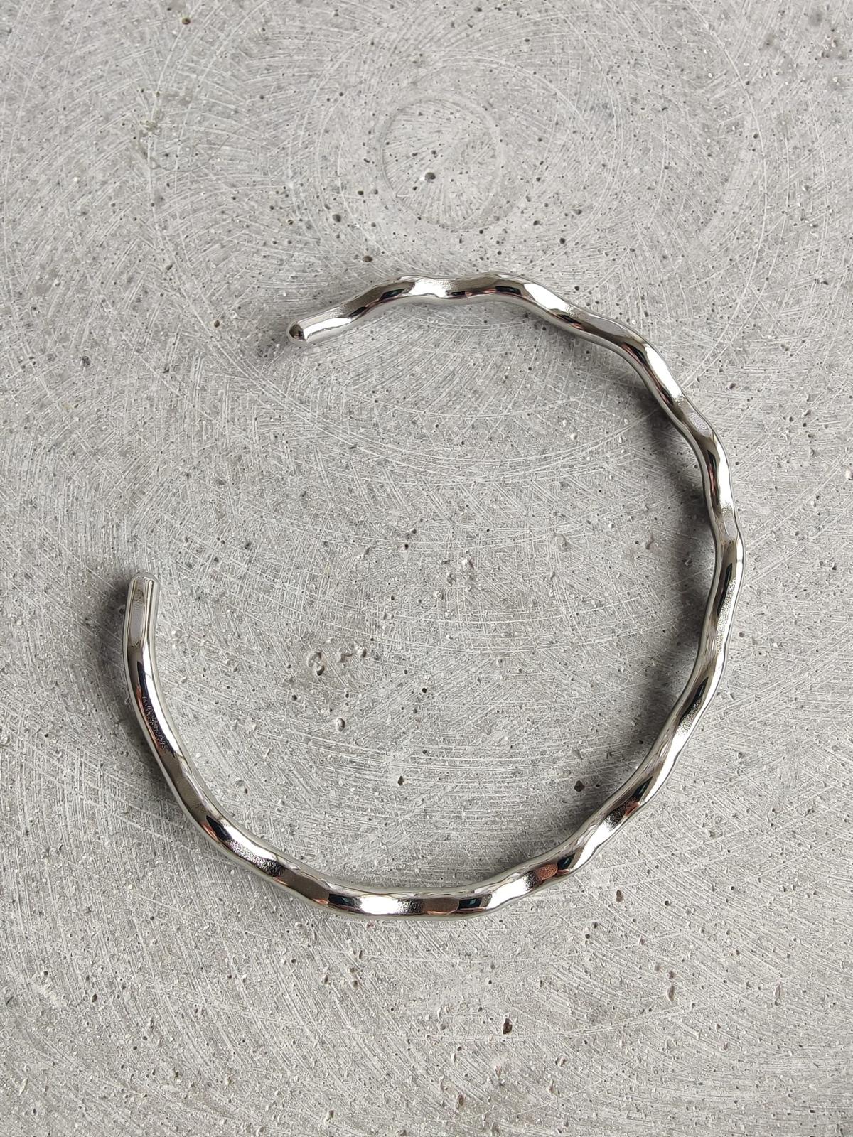 Wave Style Stainless Steel Bangle