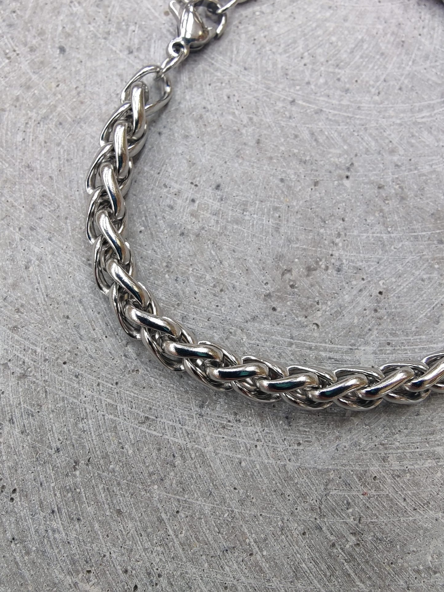 Wheat Chain Stainless Steel Bracelet