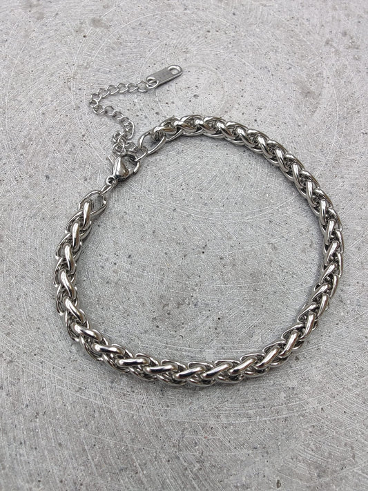 Wheat Chain Stainless Steel Bracelet