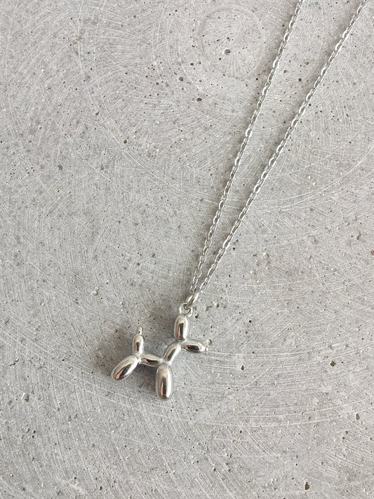 Balloon Dog Pendent Stainless Steel Necklace