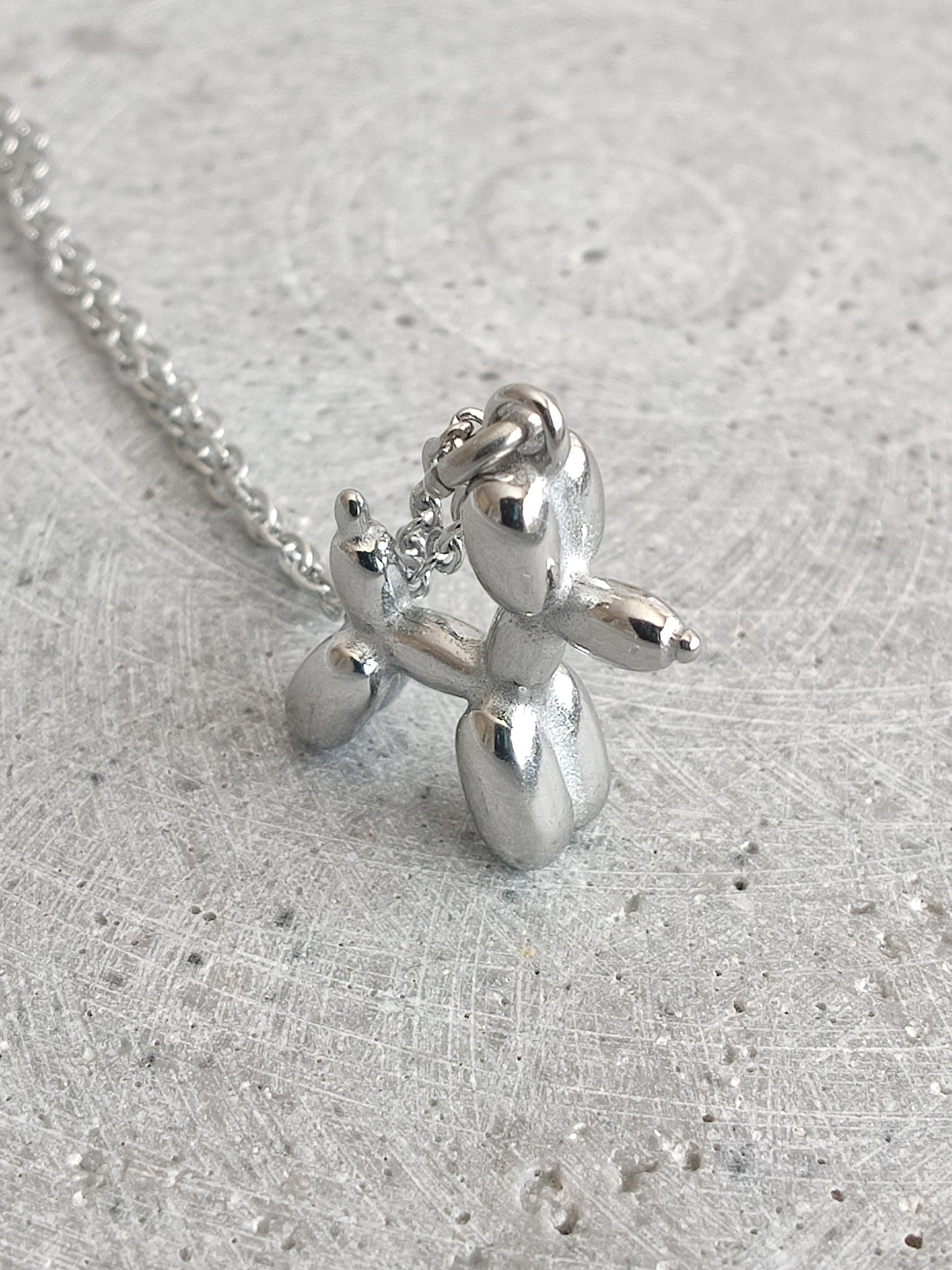 Balloon Dog Pendent Stainless Steel Necklace