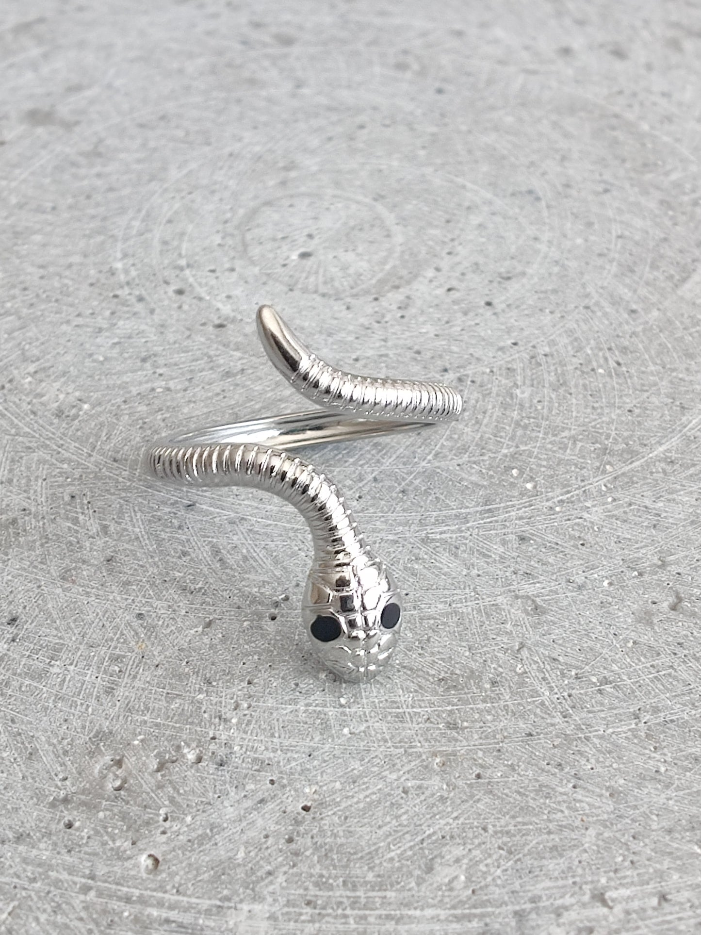 Snake Stainless Steel Adjustable Ring