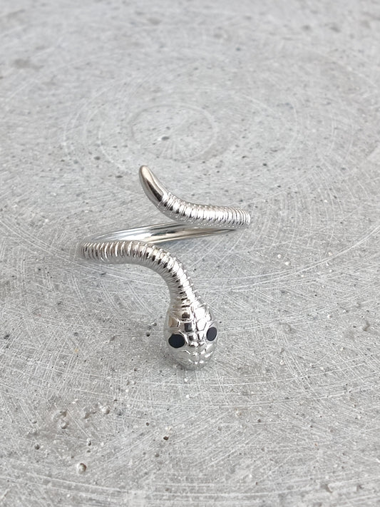 Snake Stainless Steel Adjustable Ring