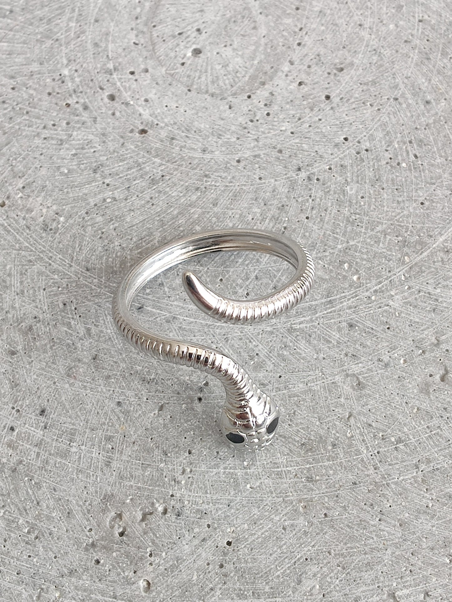 Snake Stainless Steel Adjustable Ring