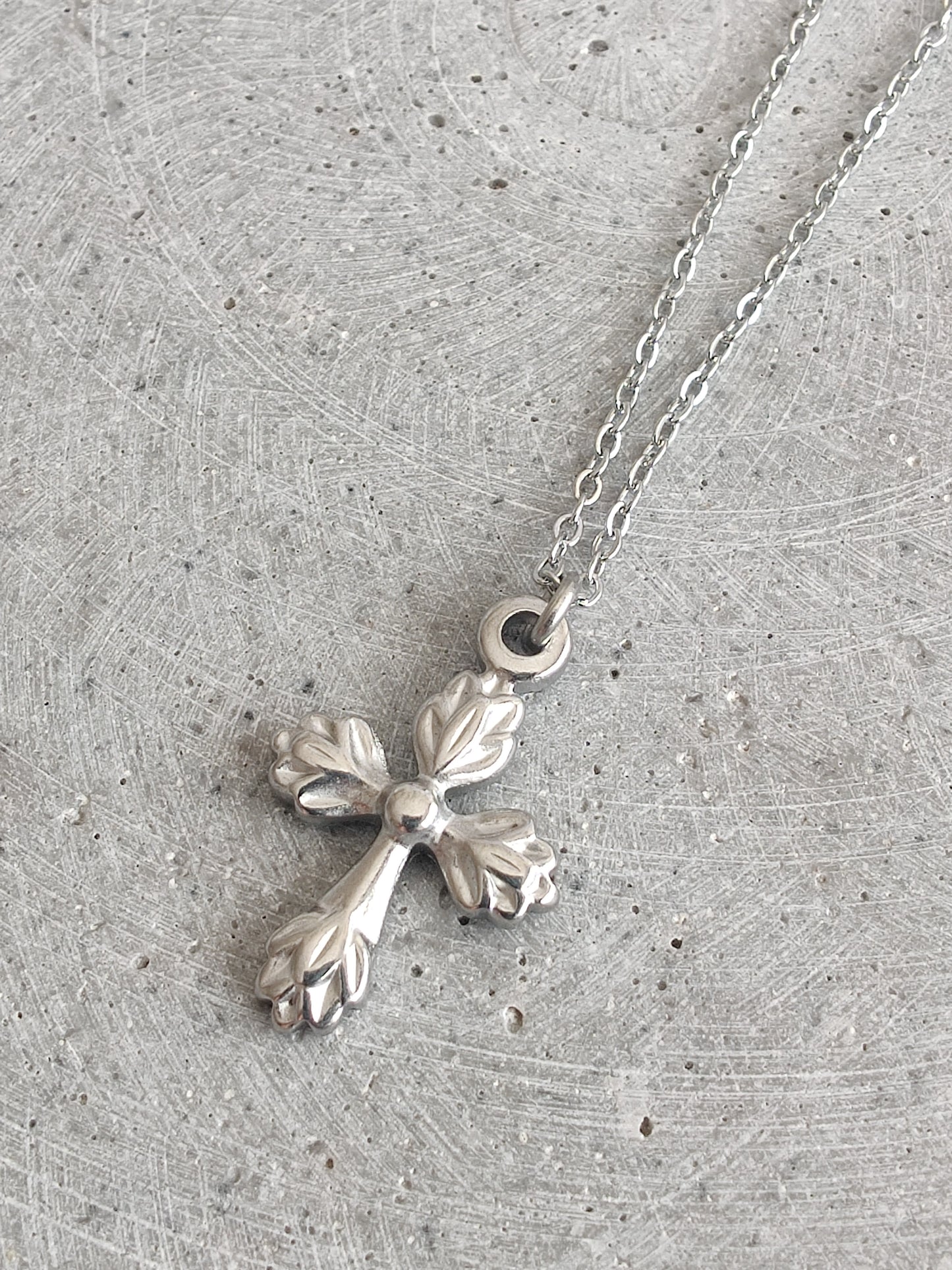 Cross Pendent Stainless Steel Necklace