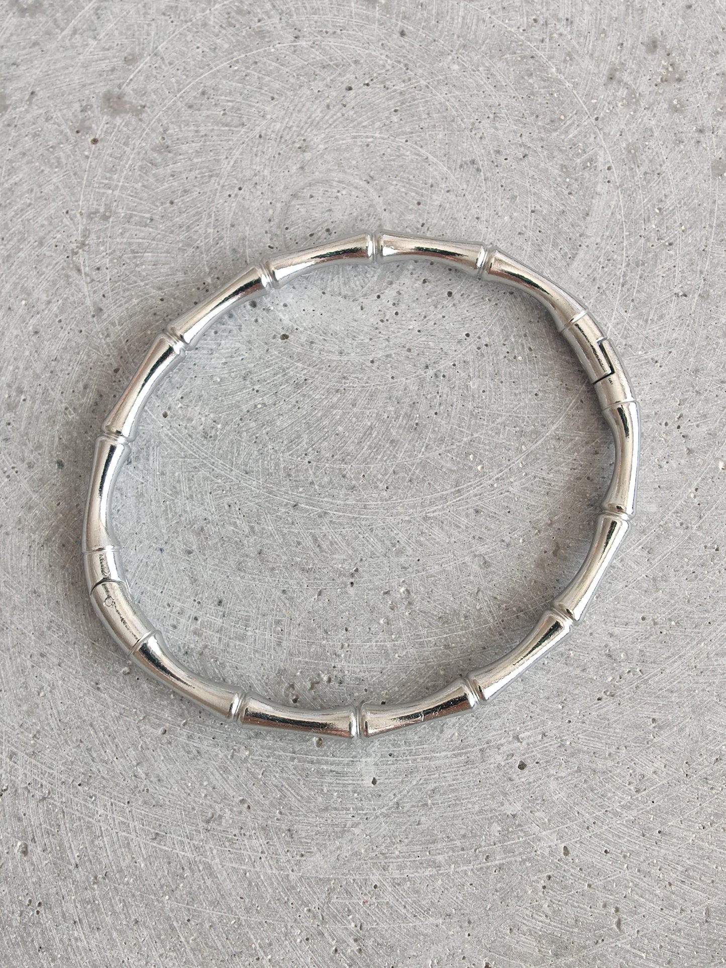 Stainless Steel Bamboo Style Bangle