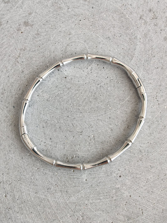 Stainless Steel Bamboo Style Bangle