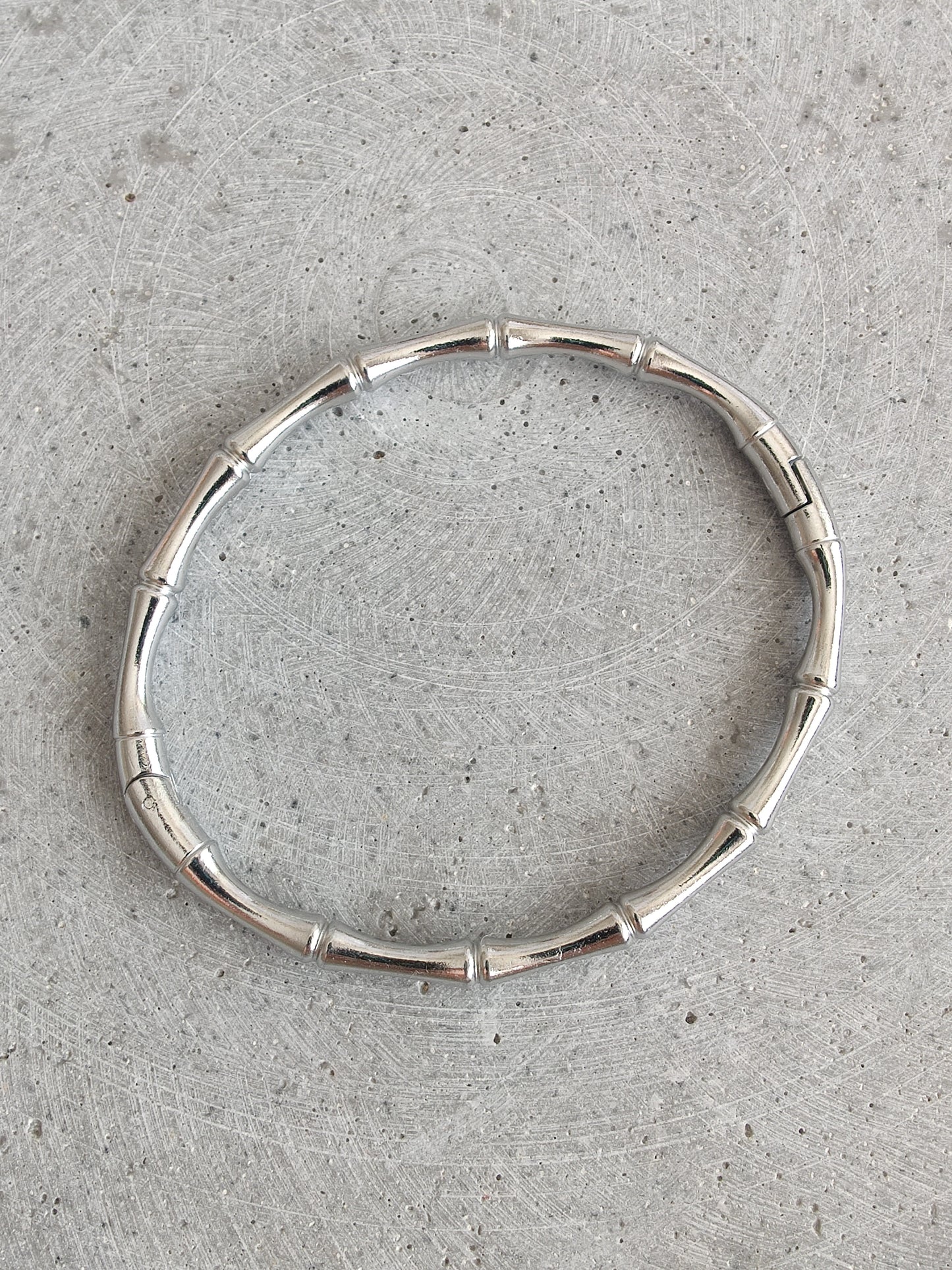 Stainless Steel Bamboo Style Bangle