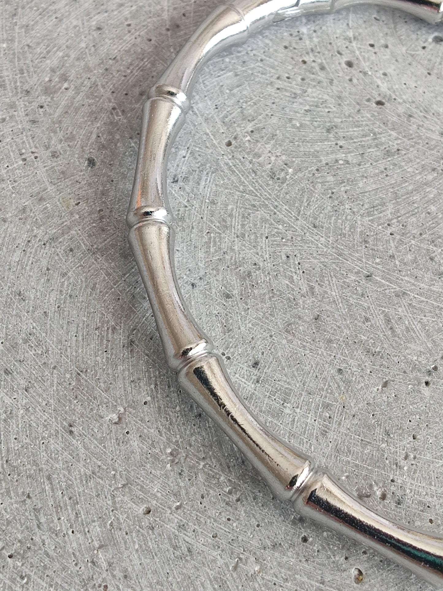 Stainless Steel Bamboo Style Bangle
