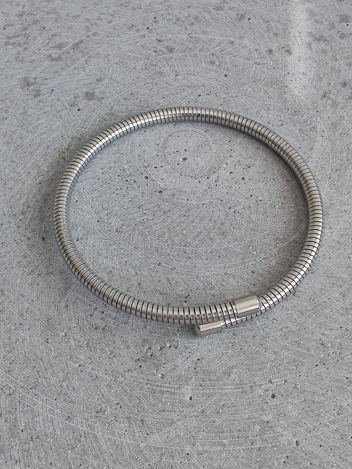 Stainless Steel Spring Effect Bangle