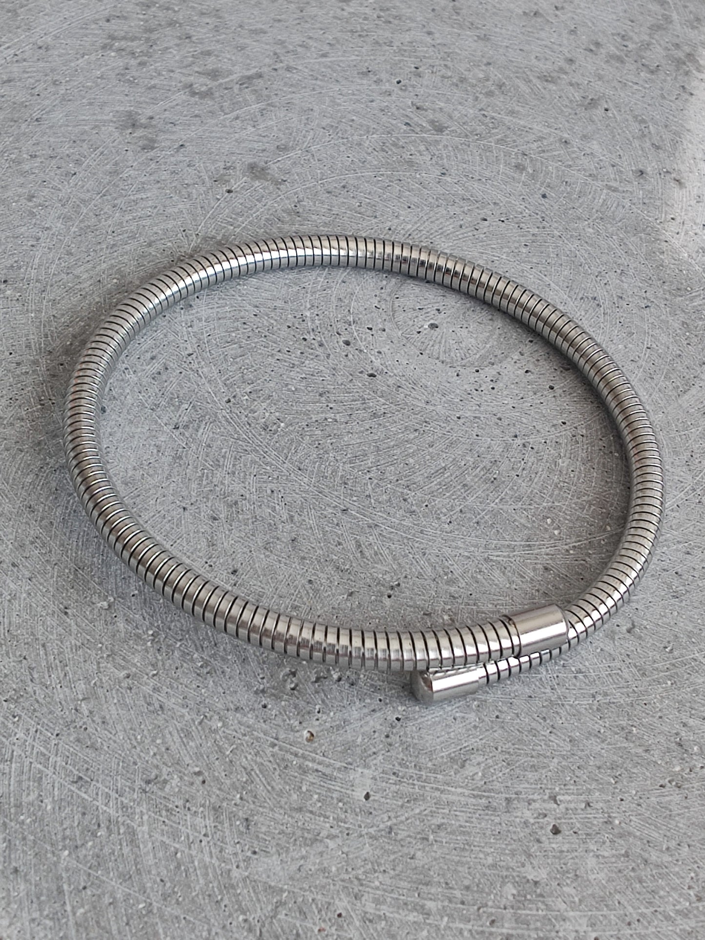Stainless Steel Spring Effect Bangle