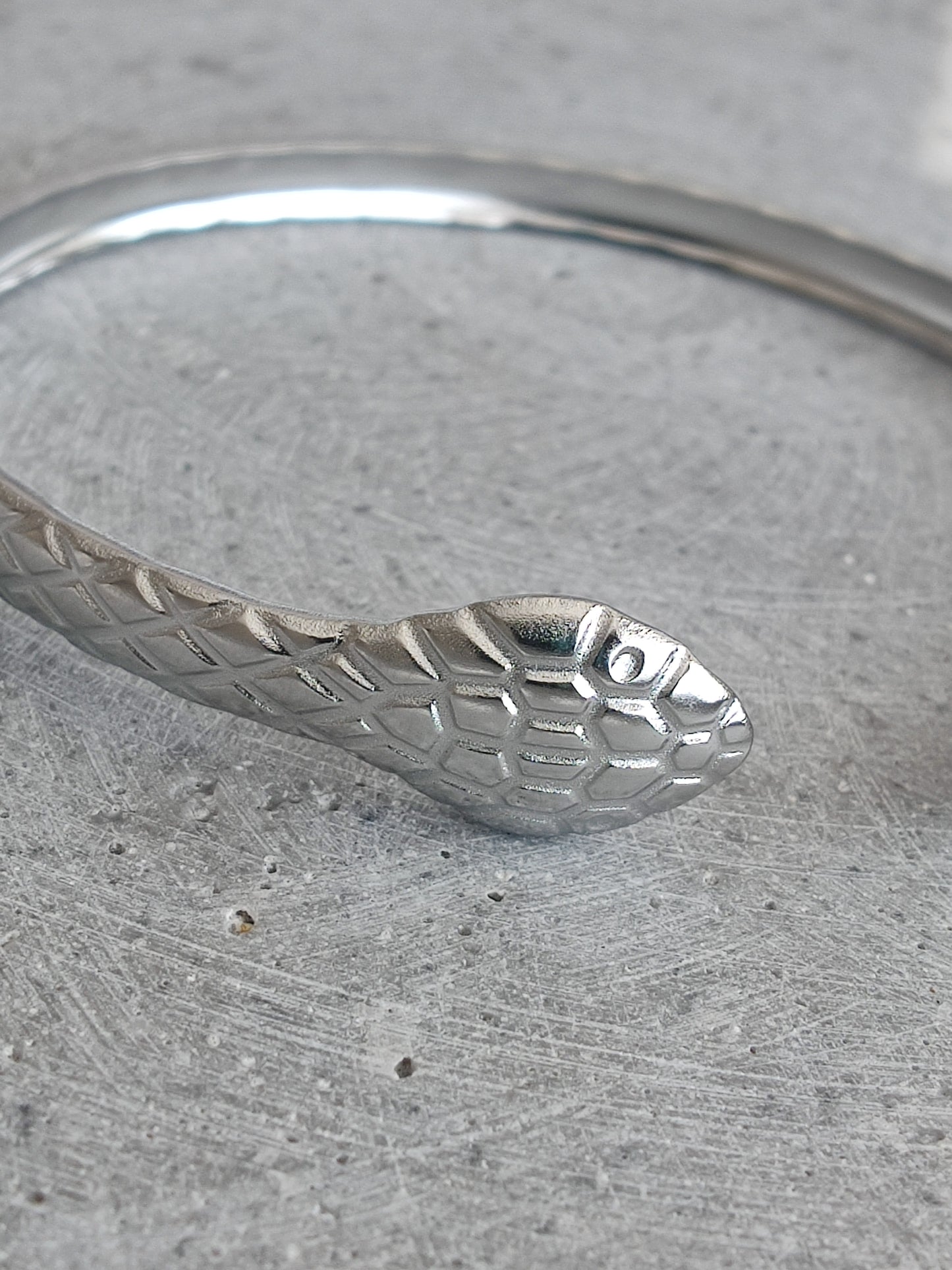 Snake Stainless Steel Adjustable Bangle