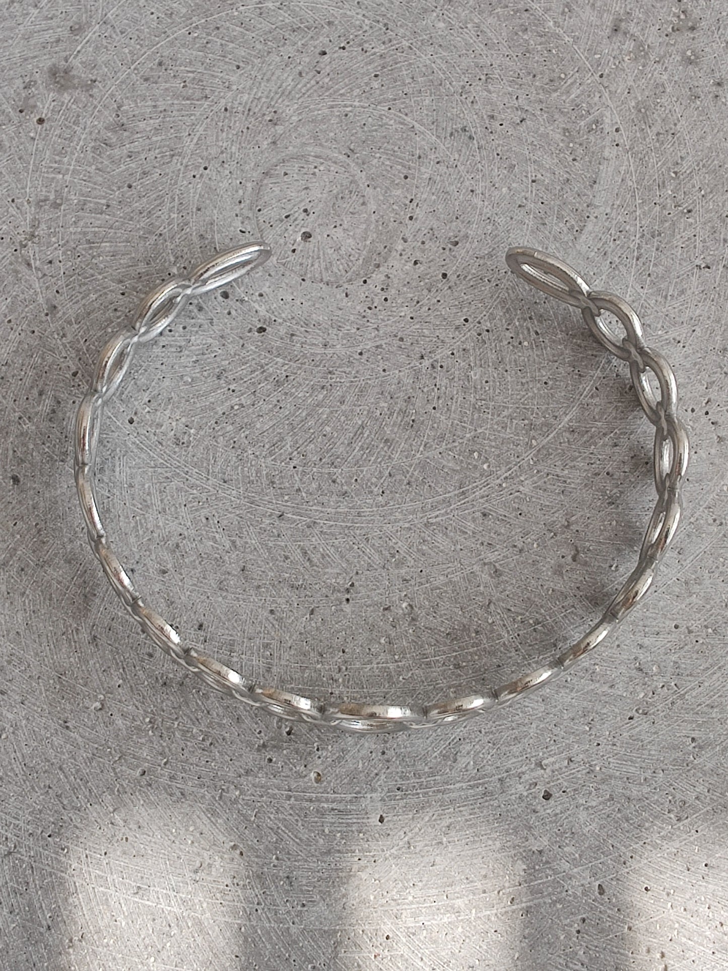 Oval Link Stainless Steel Bangle