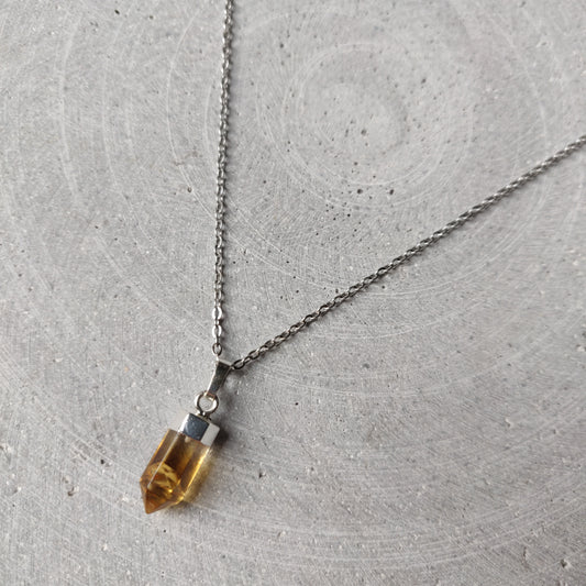 Citrine Point Necklace